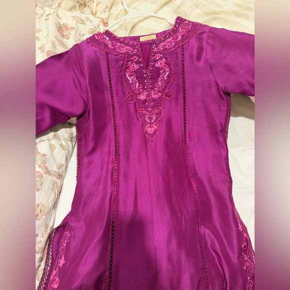 Farah Talib Aziz Rosetta Ruby Kalidaar 3 piece Size Medium - Picture 7 of 8